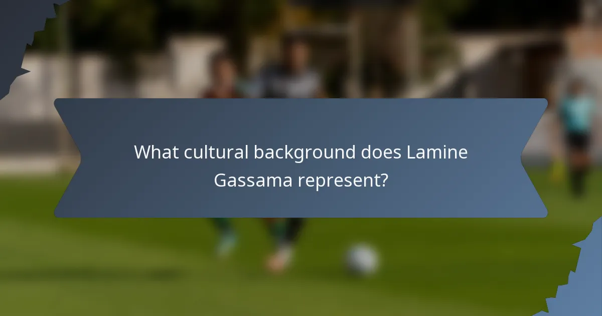 What cultural background does Lamine Gassama represent?